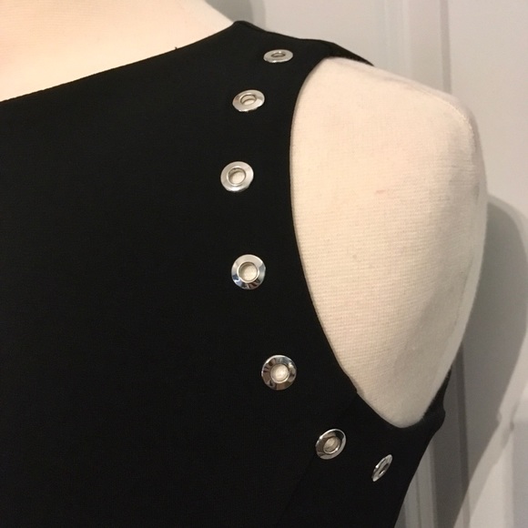 Michael Kors Dresses & Skirts - Michael Kors maxi black dress w/ grommets -size S